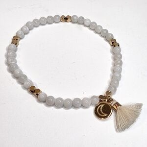 Put On Love Designs Jewelry White Moonstone Bead Essential Oil Diffuser Bracelet